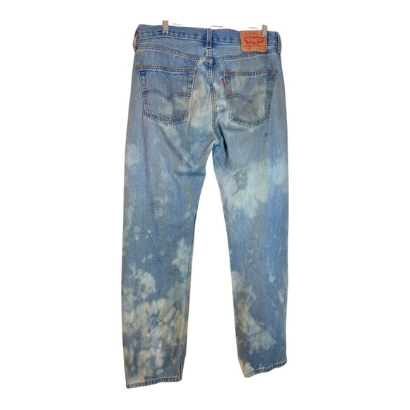 LEVI’S 505 Vintage Customized Tie-Dye Blue Jeans - Picture 4 of 8